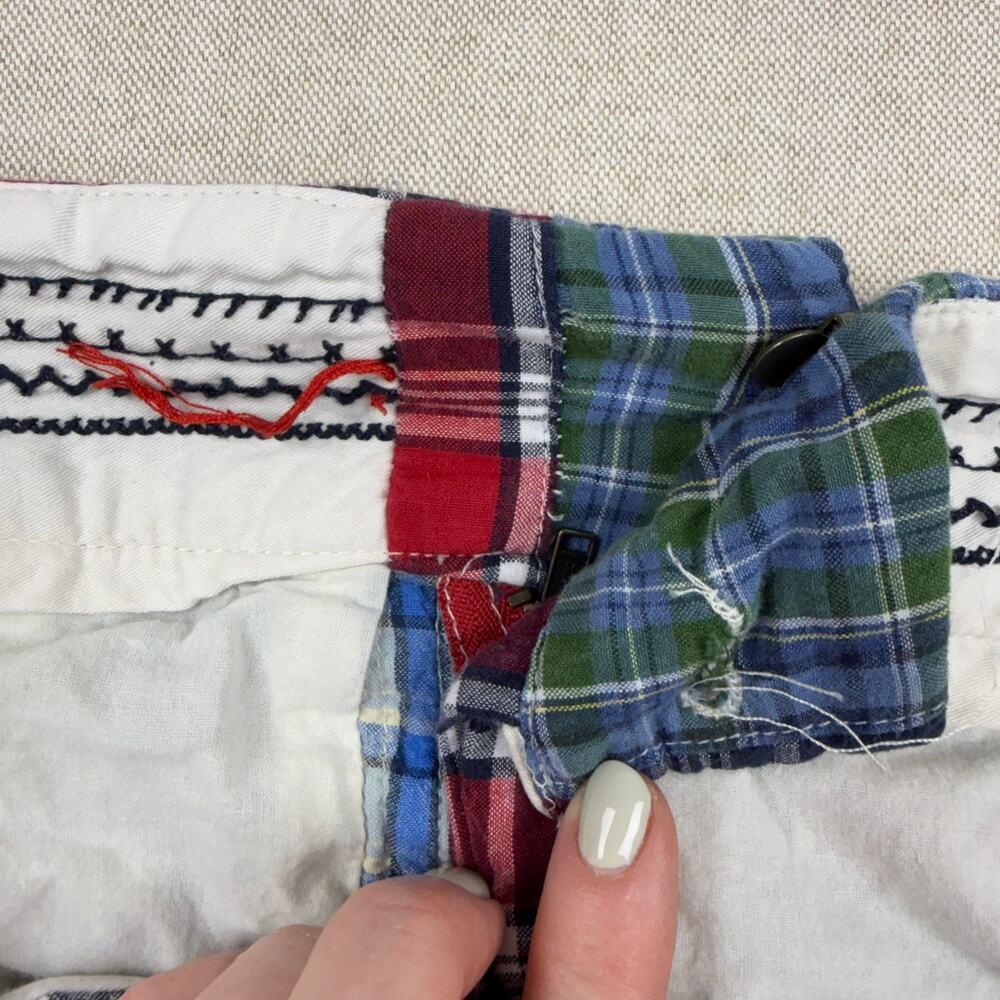 American Eagle Patchwork Plaid Mini Skirt Cotton … - image 10